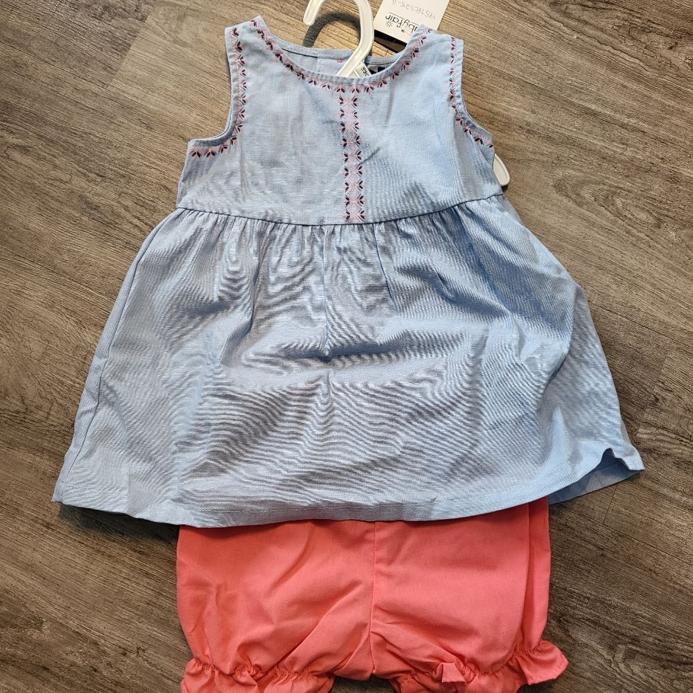 Picapino baby dress 2 piece 18 M
